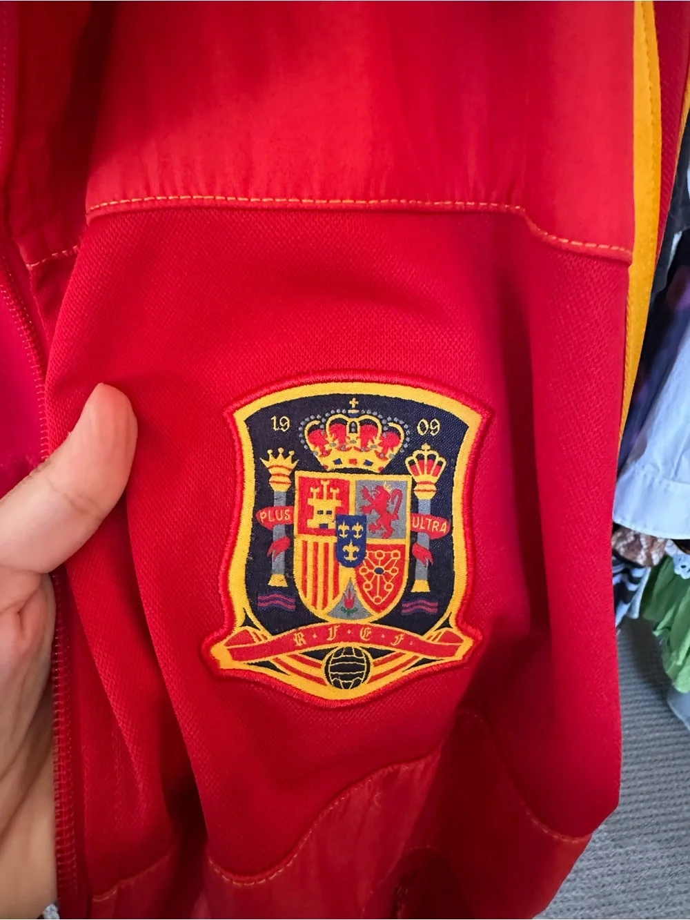 adidas Red & Yellow Spain Team Bomber Jacket
